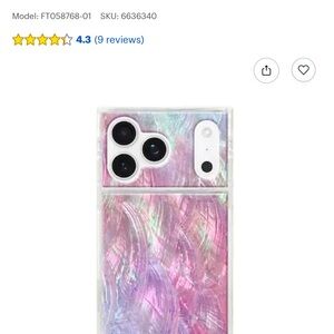 Iridescent Pink and Purple Phone Case/ FLAUNT IPHONE 17 pro max
